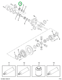 2502764C1 SEAL OIL PINION 160/161/164