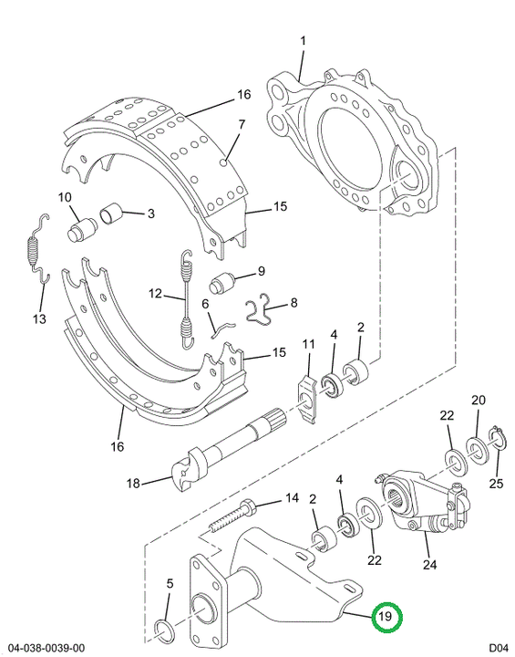 2503203C91 Bracket, Camshaft And Chamber,