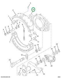 2503208C91 Spider, Brake, Rear, W/ Bushin