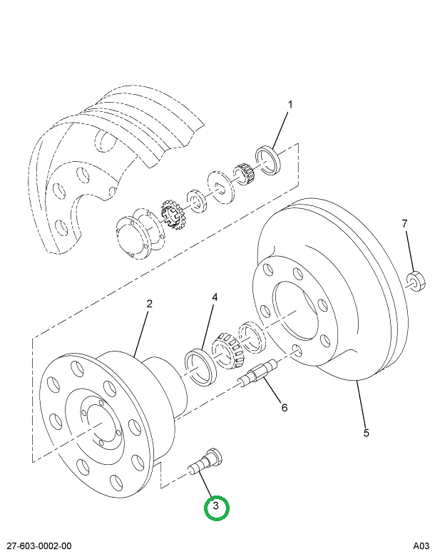 2503341C1 BOLT WHEEL HUB RT THREAD