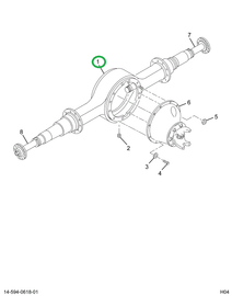 2503513C1 Housing, Axle Rear