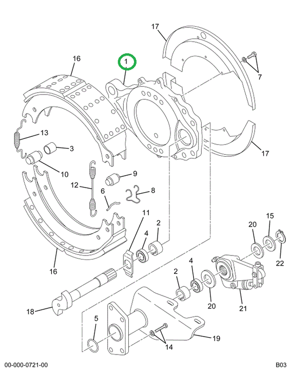 2503564C91 SPIDER BRAKE W/BUSH & SEAL