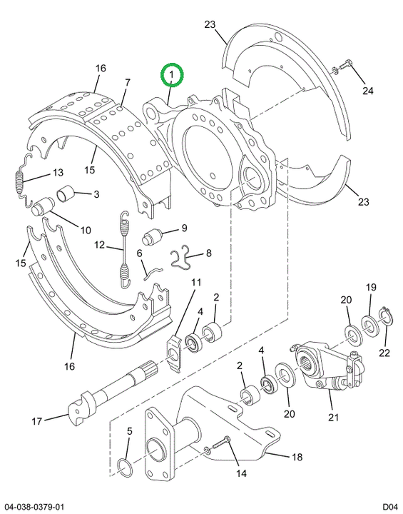 2503567C91 SPIDER BRAKE W/BUSH & SEAL