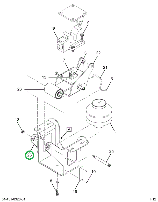 2503596C1 BRACKET CAB REAR MTG CMBR