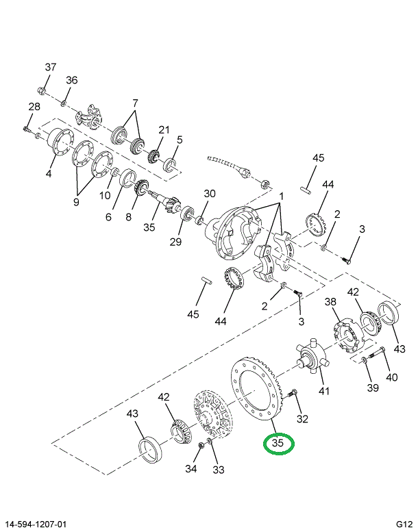 2503610C91 GEAR SET DIFF R&P 2.64 14GRB C