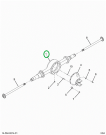 2503769C1 Housing, Axle Rear