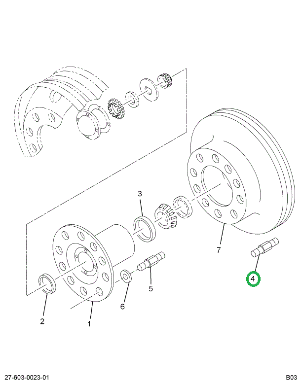 2503782C1 BOLT WHEEL HUB RT THREAD