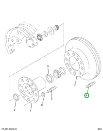 2503782C1 BOLT WHEEL HUB RT THREAD