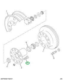 2503784C1 BOLT WHEEL MTG M22 X 1.5