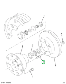 2503838C1 BOLT ROTOR MTG 3/4-10X2-1/4