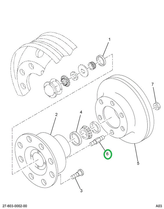 2503838C1 BOLT ROTOR MTG 3/4-10X2-1/4
