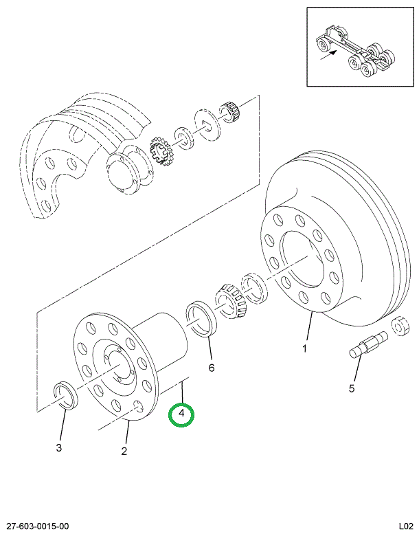 2503889C1 BOLT WHEEL HUB LT THREAD