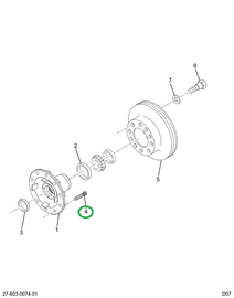 2503890C1 BOLT WHEEL HUB RT THREAD