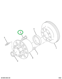 2503891C1 BOLT WHEEL HUB RT THREAD