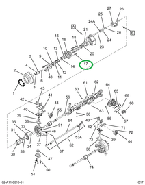2503892C1 BOLT WHL HUB RT M22 X 3.73