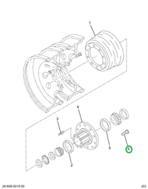 2503922C1 BOLT RIM MTG 3/4-16 UNF RH
