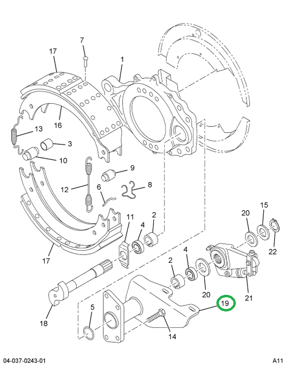 2504125C91 BRACKET BRK CAMSHAFT & CHAMBER