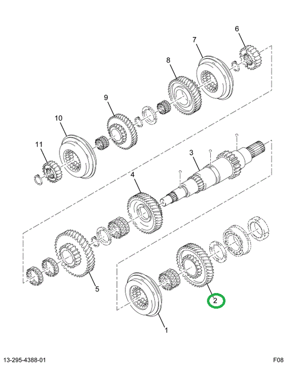 2504248C1 GEAR MASHFT 2ND SPEED