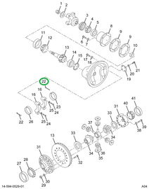 2504324C1 Pin, Spirol Adjuster Left, Rig