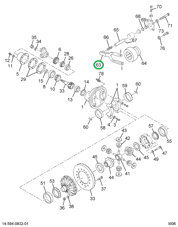 2504326C1 FORK SHIFT DIFF LOCK