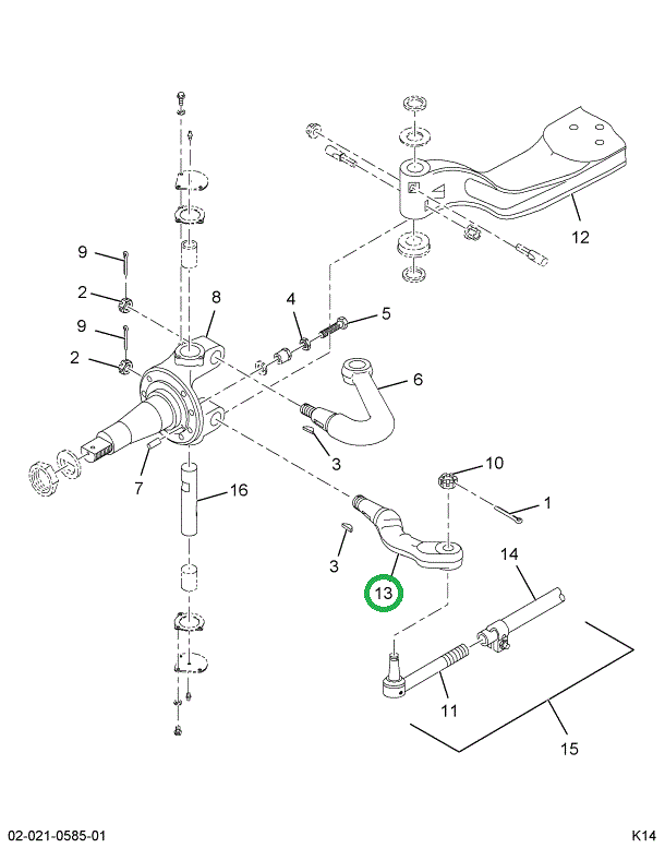 2504540C1 Arm, Tie Rod Steering Left