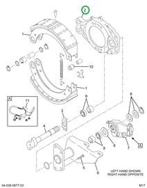 2504744C91 SPIDER BRAKE W/BUSH & SEAL