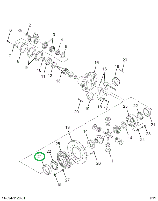 2504871C1 BEARING CUP DIFF SIDE