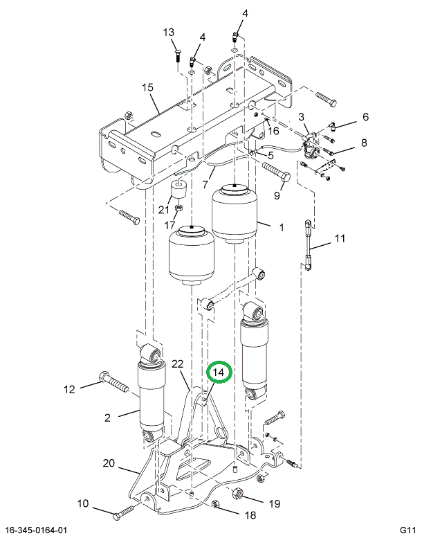 2505082C1 BUSHING CAB MTG BRKT PULL APRT