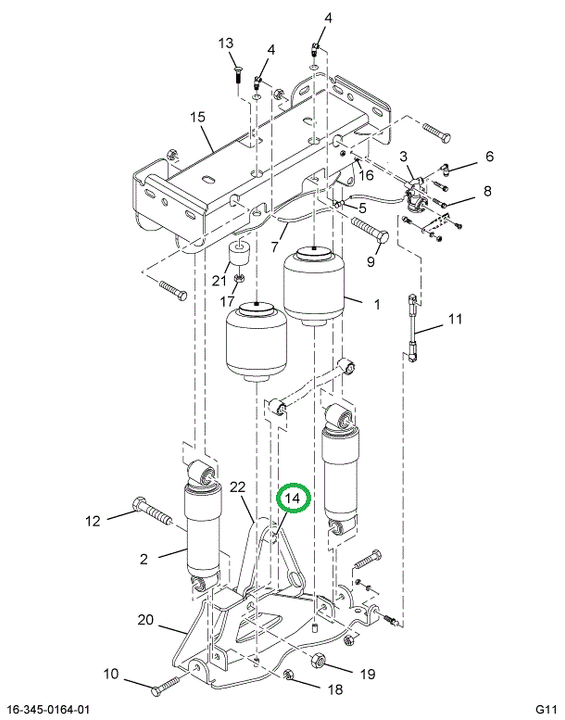 2505082C1 BUSHING CAB MTG BRKT PULL APRT