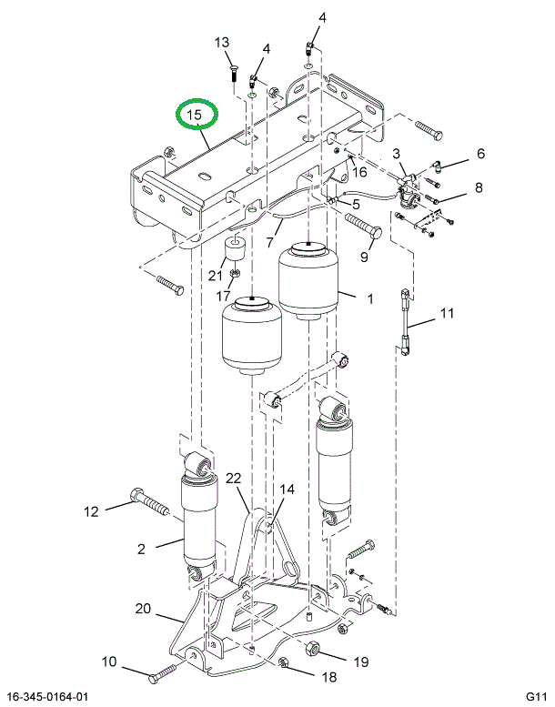 2505083C1 BRACKET CAB REAR MTG