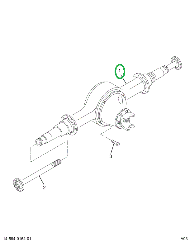 2505116C1 Housing, Axle Rear