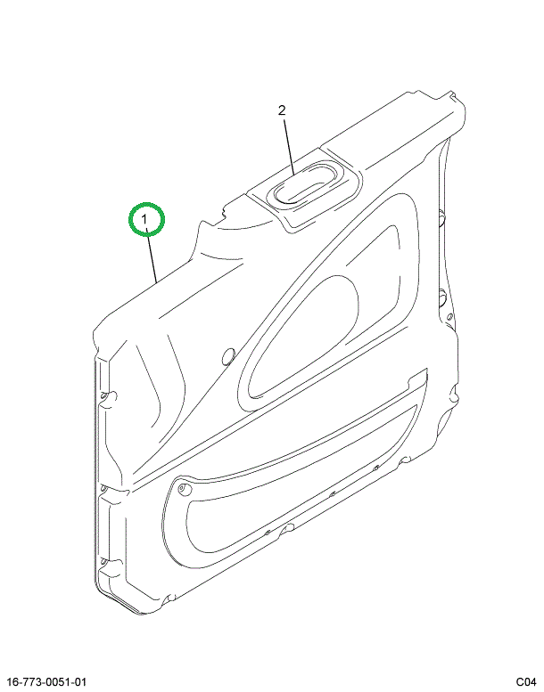 2505204C1 SWITCH DOOR CONTROL MIRROR