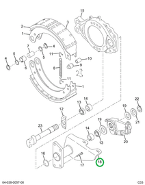 2505244C91 Bracket, Brake Camshaft And Ch