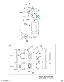 2505325C3 BRACKET LH BRT HTD CBL W/GSKT