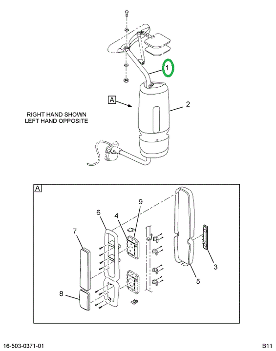 2505326C3 BRACKET RH BRT HTD CBL W/GSKT