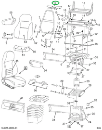 2505379C91 KNOB,KIT SEAT CHUGGER LOCKOUT