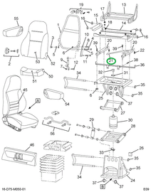 2505380C1 KNOB SEAT TRACK