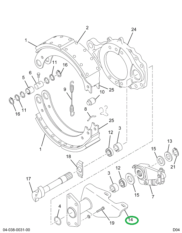 2505391C91 Bracket, Camshaft And Chamber,