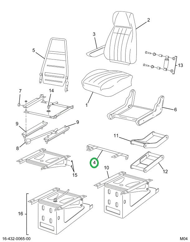 2505469C1 BRACKET SEAT BELT MTG