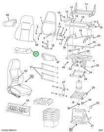 2505523C91 CUSHION SEAT CHRC VN/VLR EGL