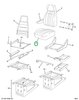 2505525C91 CUSHION SEAT BRW VN/VLR PREM