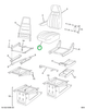 2505531C91 CUSHION SEAT BRGDY VN/VLR PREM