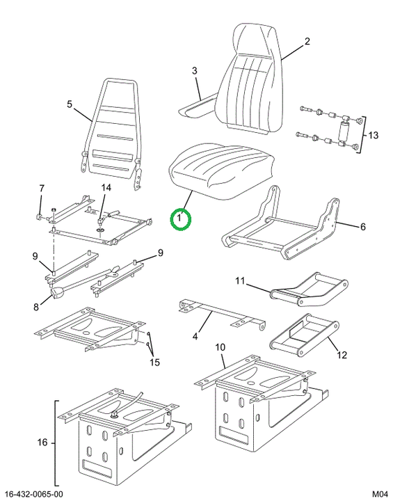 2505531C91 CUSHION SEAT BRGDY VN/VLR PREM
