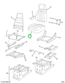 2505565C91 CUSHION SEAT BRWN VN VOC