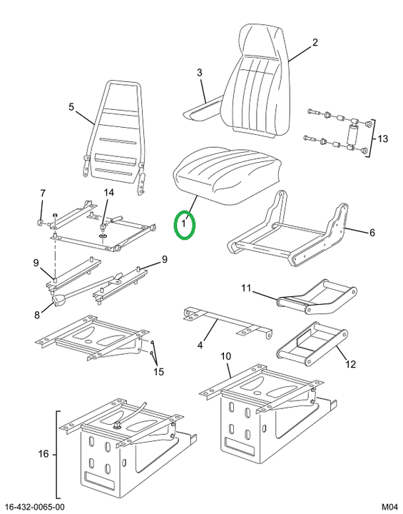 2505566C91 CUSHION SEAT CHRC VN/VN CSTM