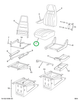 2505567C91 CUSHION SEAT CHRCL VN/CL CSTM