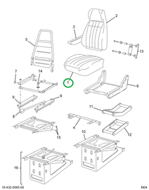 2505567C91 CUSHION SEAT CHRCL VN/CL CSTM