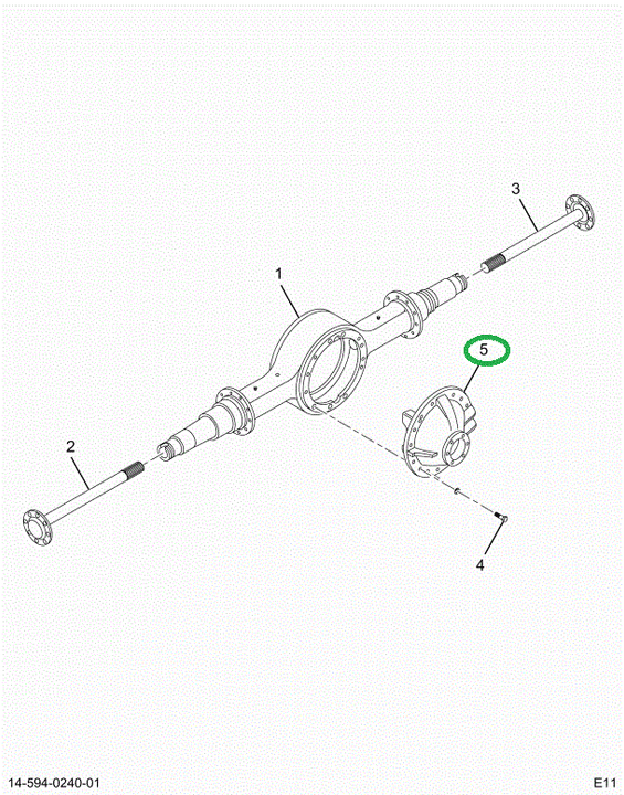 2505652C91 Differential, Rear Axle Assy,