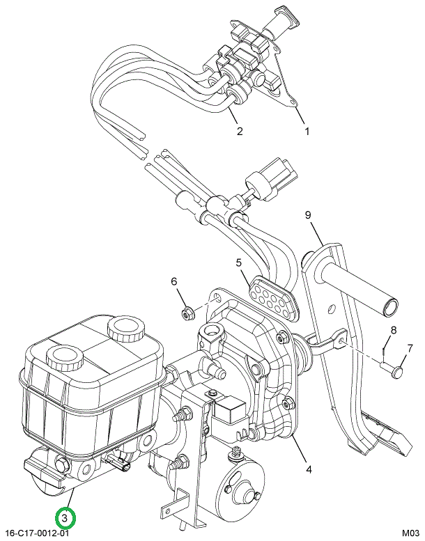 2505685C91 CYLINDER,KIT DCM BOOSTER LESS