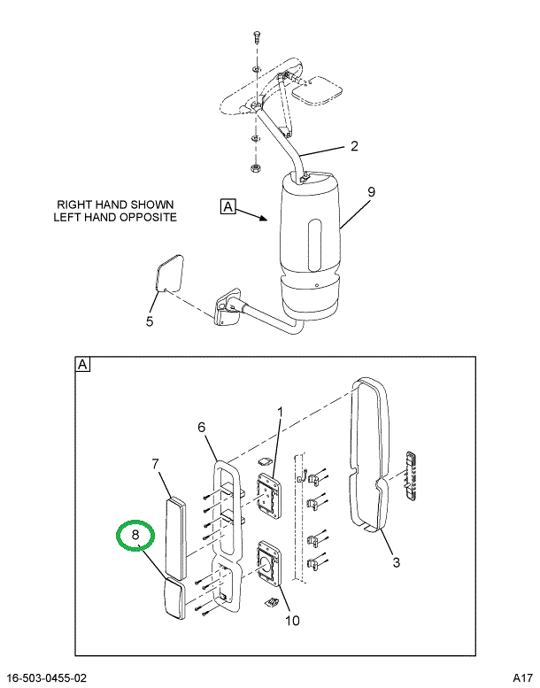 2505819C2 GLASS ASSY MIR PRPRTRY CNVX